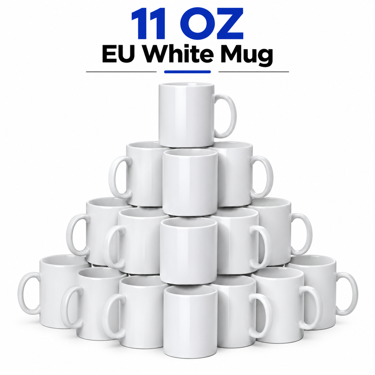 11 OZ EU White Mug