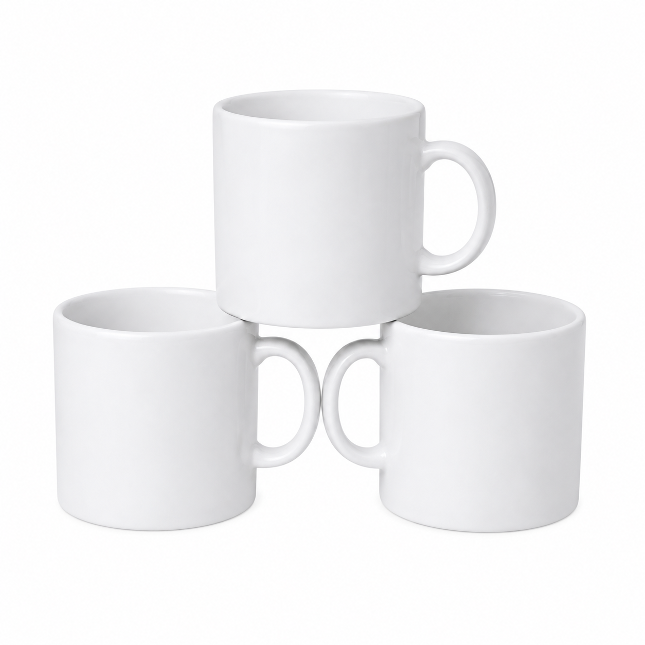 4 OZ White Ceramic Mug