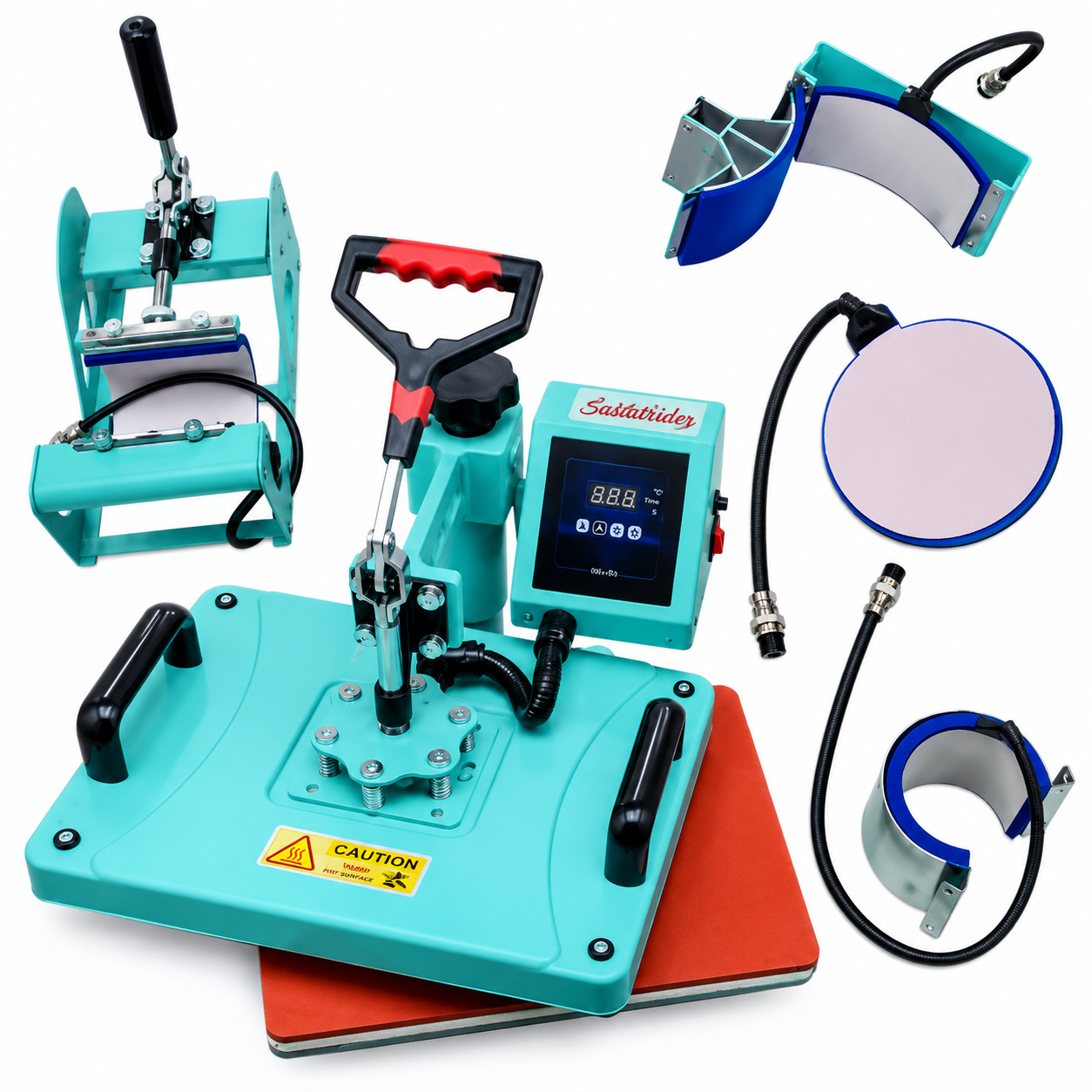 5 in 1 Combo  HEAT PRESS MINT GREEN 12x15