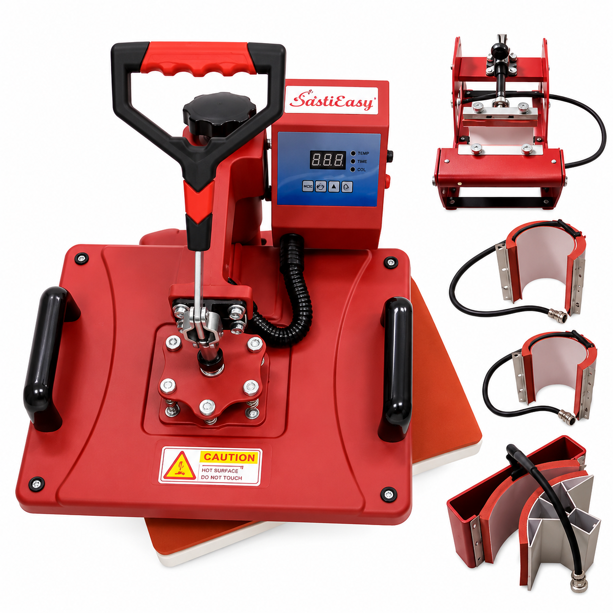 5 in 1 Combo  HEAT PRESS  RED 12x15