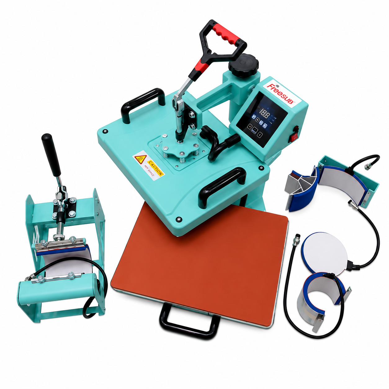 5 in 1 Combo   SLIDER HEAT PRESS   MINT GREEN 12x15
