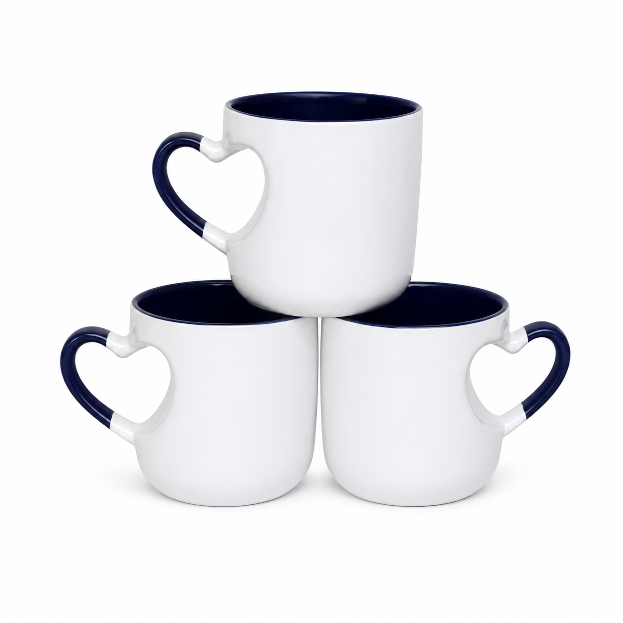 9 OZ Heart Cut Inner Color Mug (Round Base)