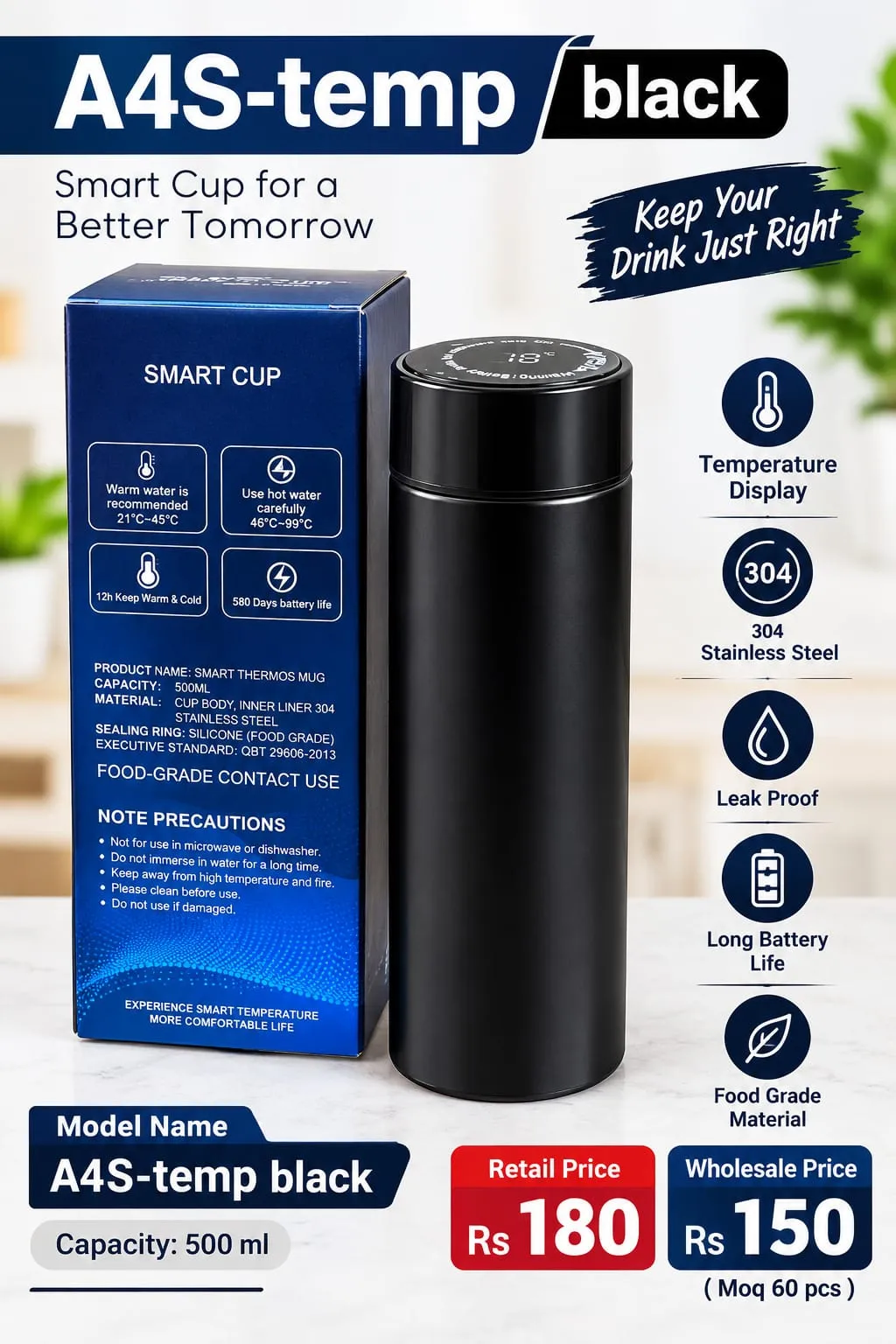 A4S Temp Black (500 ml)