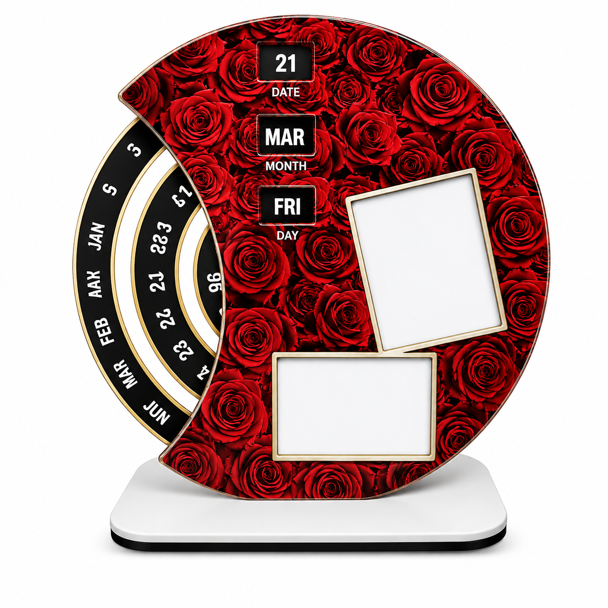 The Decorative Photo Calendar & Frame (Size: 7.5 × 7.5 Inches)