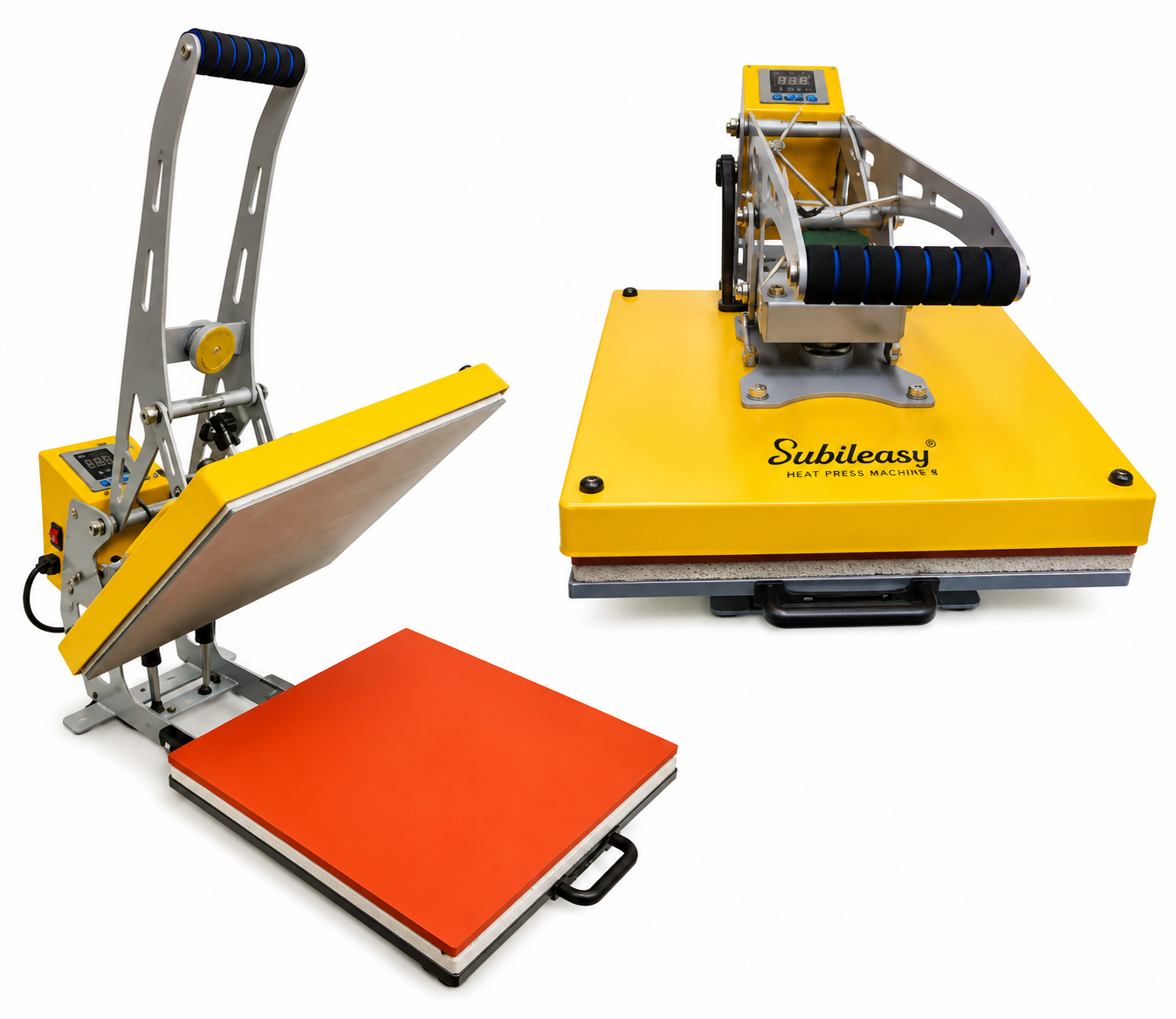 Auto Open Slider Heavy Duty Heat Press Yellow 15x15