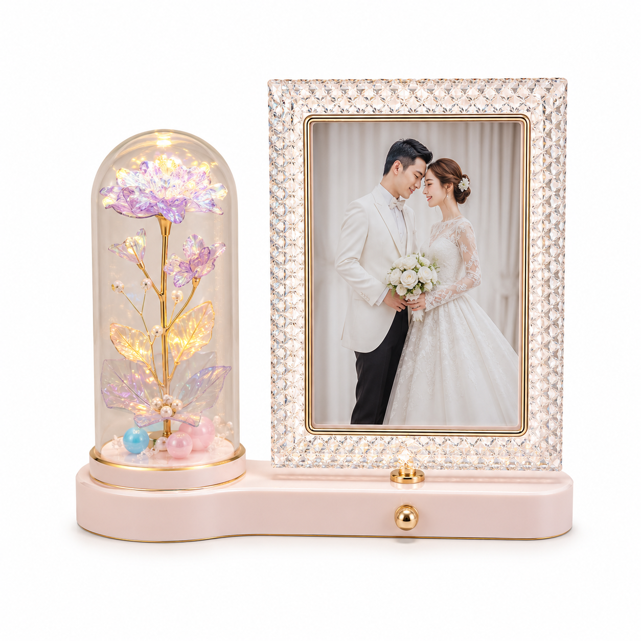 Crystal Rectangle Flower Pot Frame