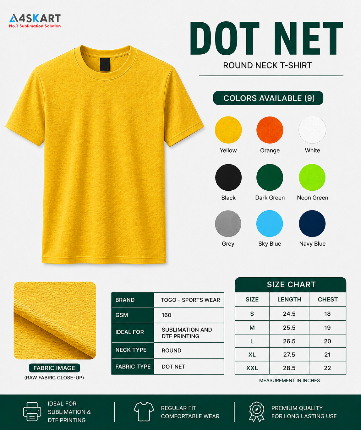 Dot Net Round Neck