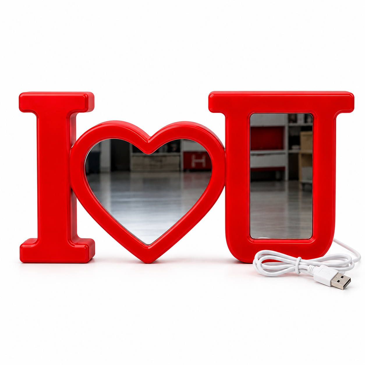 I Love U Magic Mirror Photo Frame