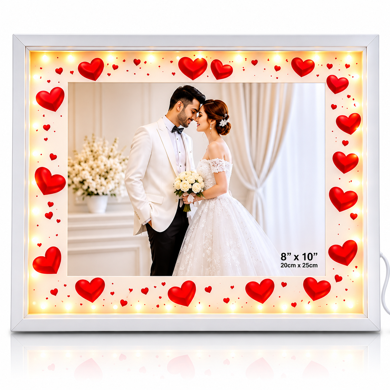 Imported LED Photo Frame (Size: 8 × 10 Inches)