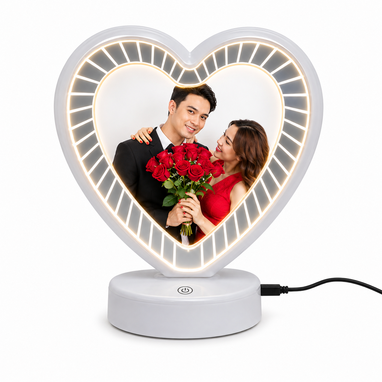 LED Magic Mirror (White Heart)