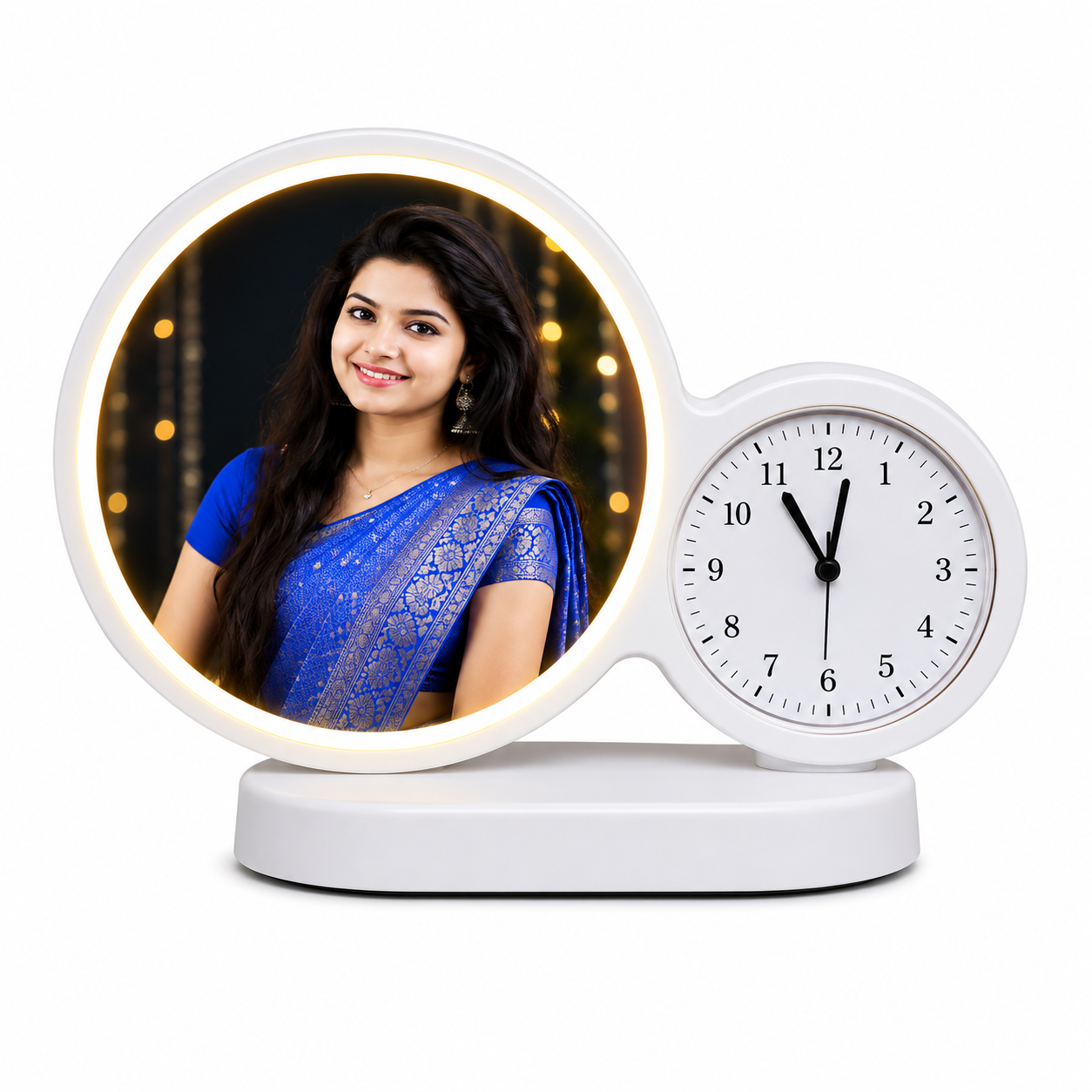 Magic Mirror with Clock ( Round )