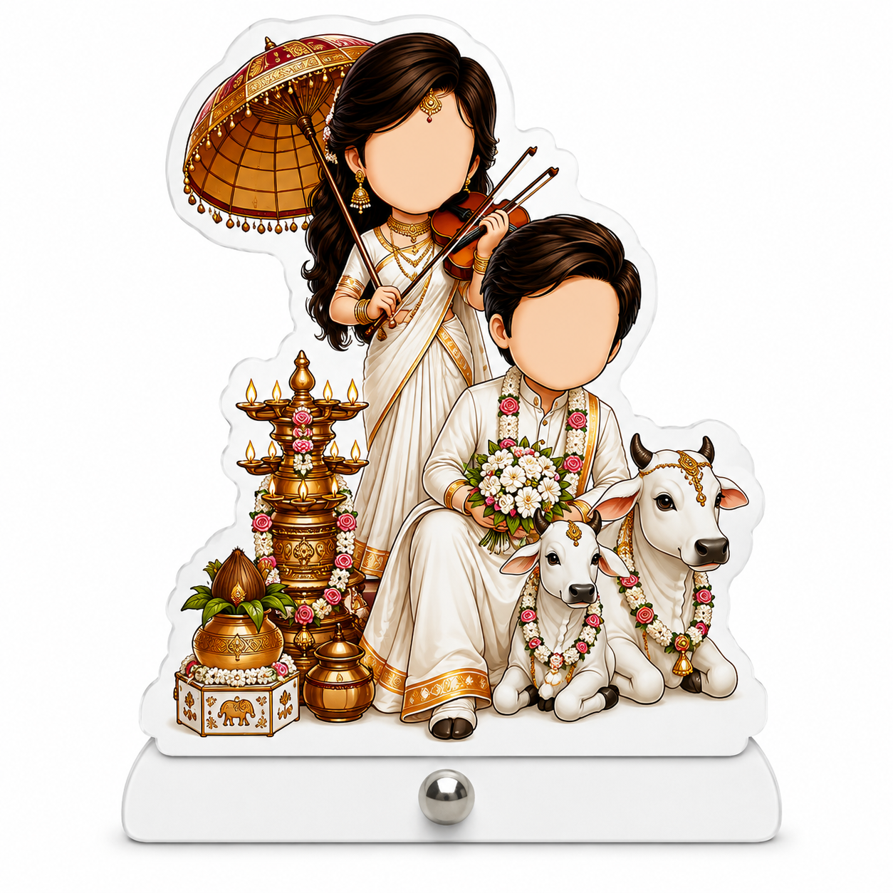 Personalised Couple Carry-catcher  (Size: 5 × 6.5 Inches)