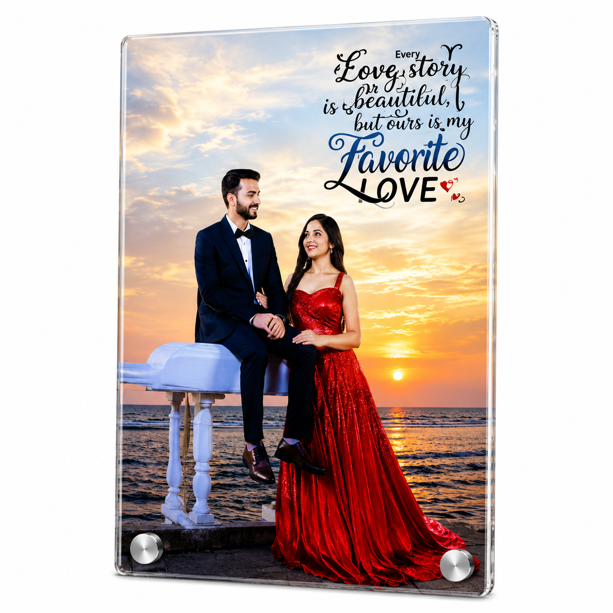 Personalized Acrylic Photo Frame (Size: 6 × 4 Inches)