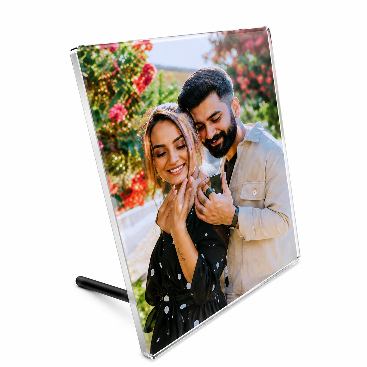 Personalized Acrylic Photo Frame (Size: 6 × 6 Inches)