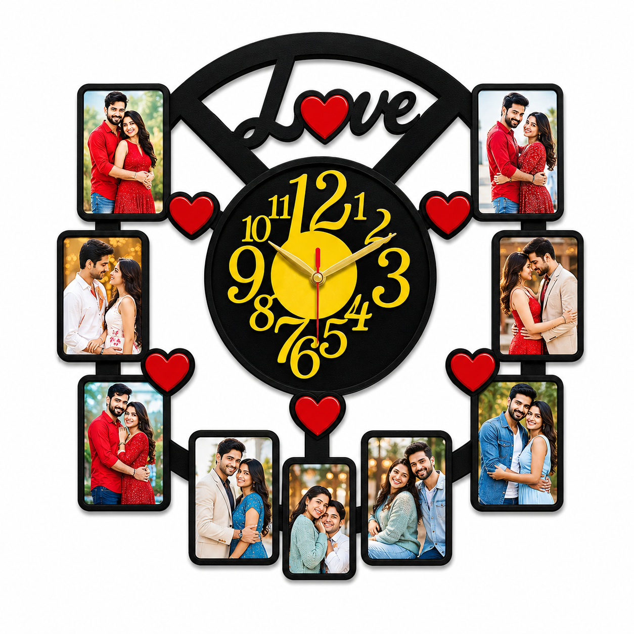 Personalized Love Photo Wall Clock (Model: AKW035)