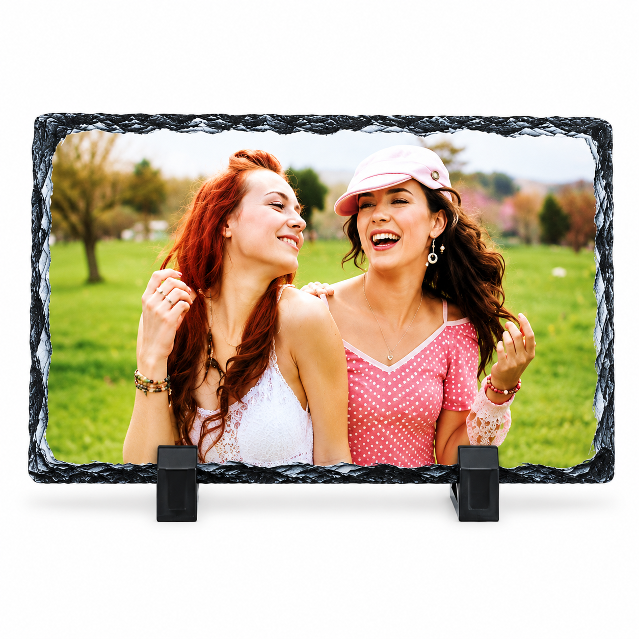 Personalized Stone Photo Slate (Size: 18 × 28 cm)
