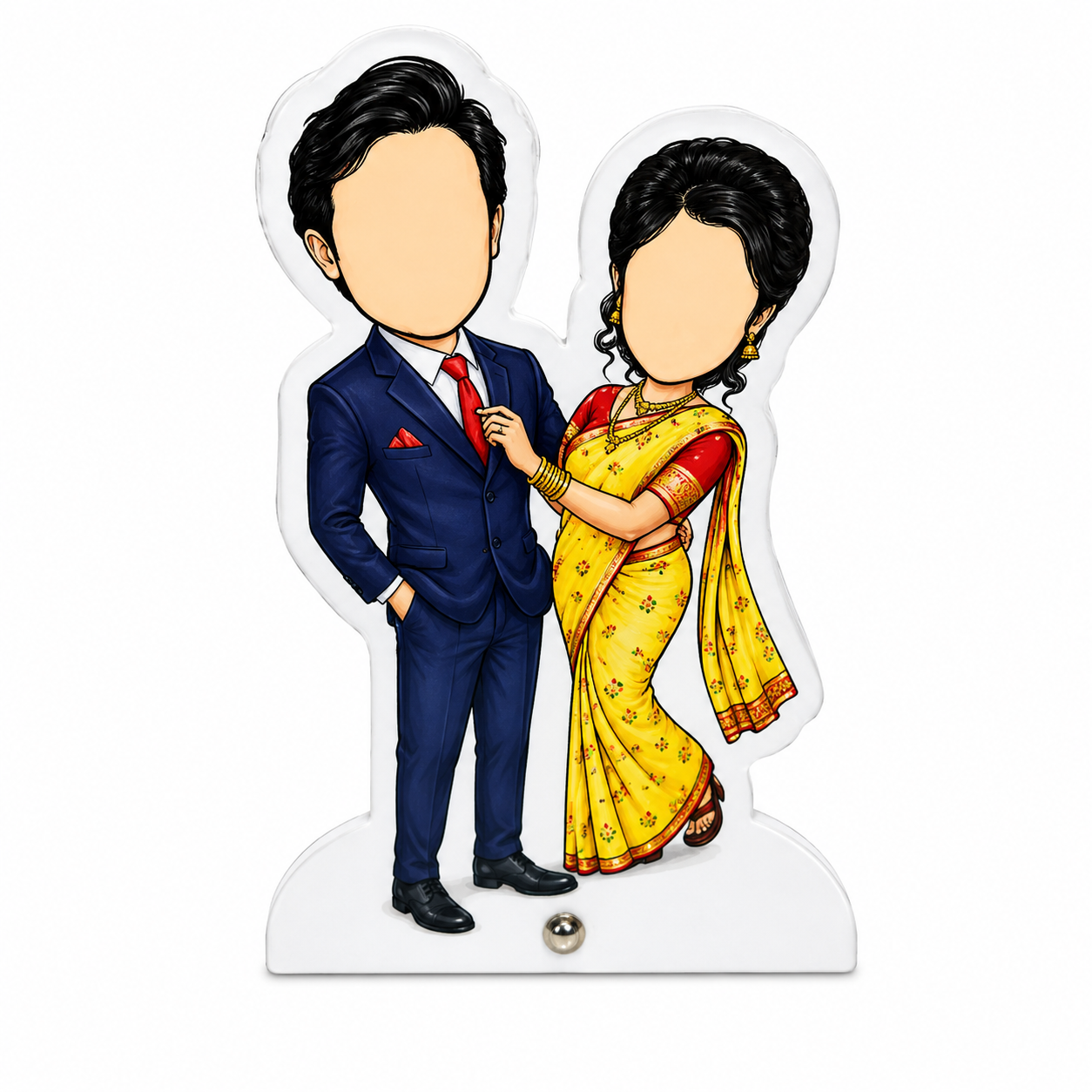 Personalized Wedding Couple Carrycatcher (Size: 5 × 6.5 Inches)