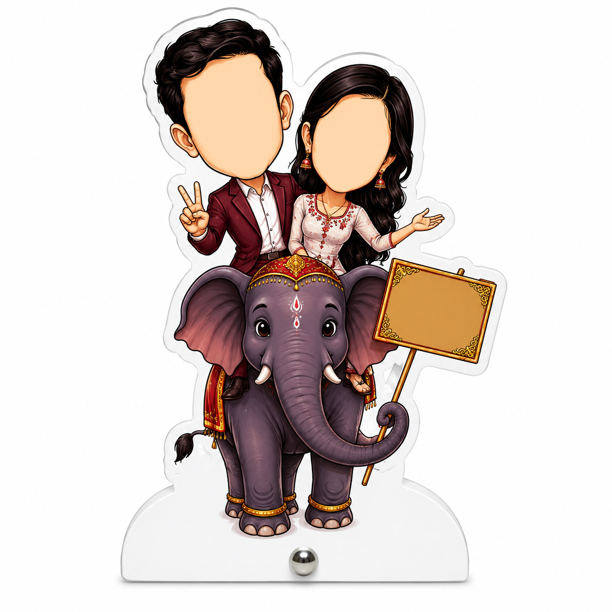 Personalized Wedding Couple Carrycatcher (Size: 5 × 6.5 )