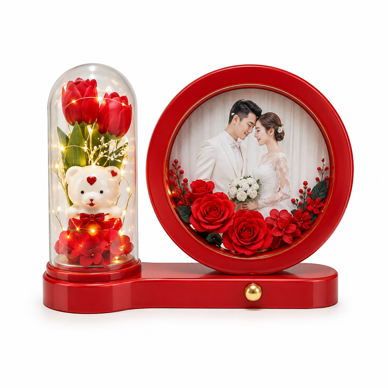 Red Flower Pot Frame