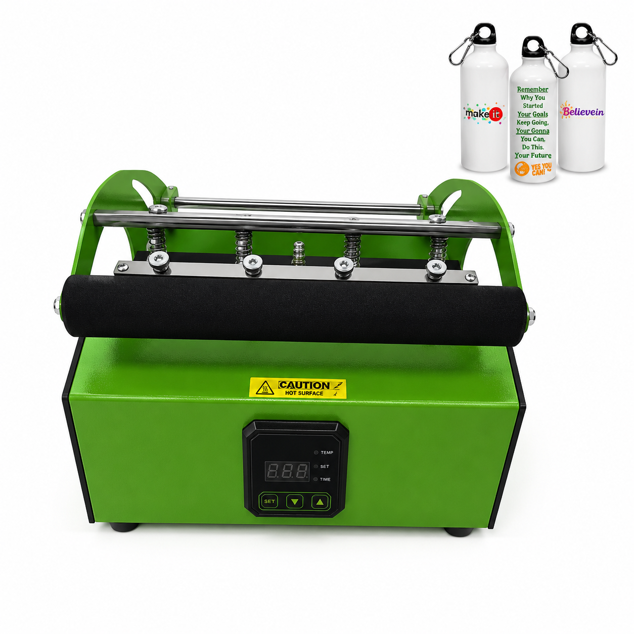 Sipper & Bottle Heat Press Green