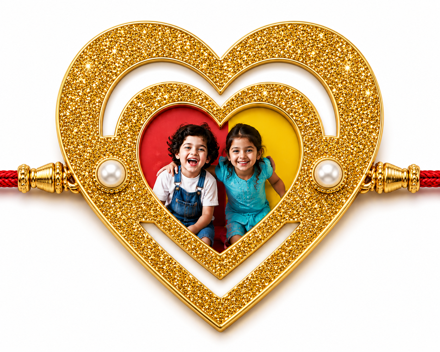Sublimation Glitter Rakhi 01