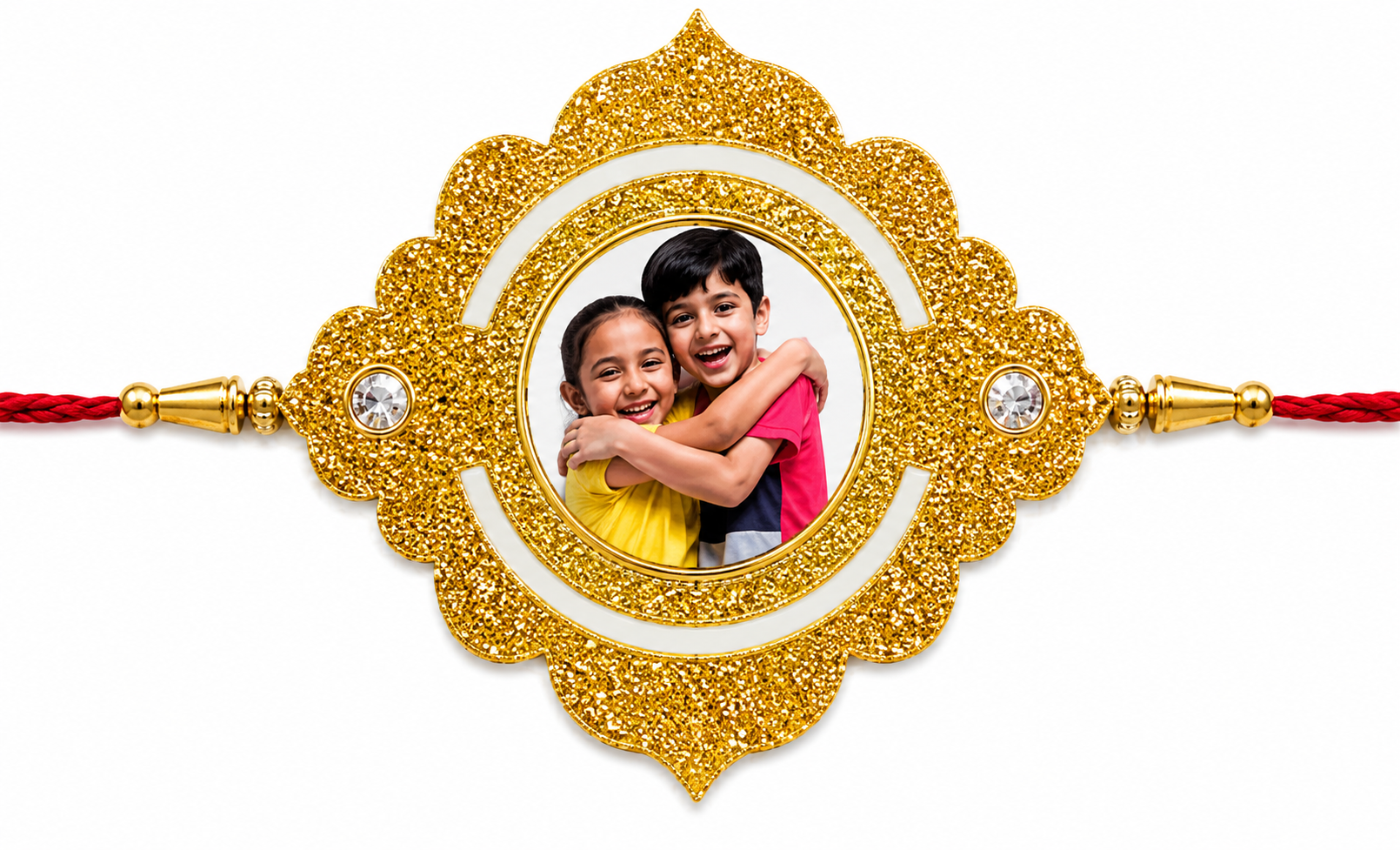Sublimation Glitter Rakhi 02