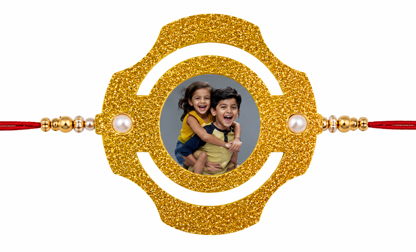 Sublimation Glitter Rakhi 04