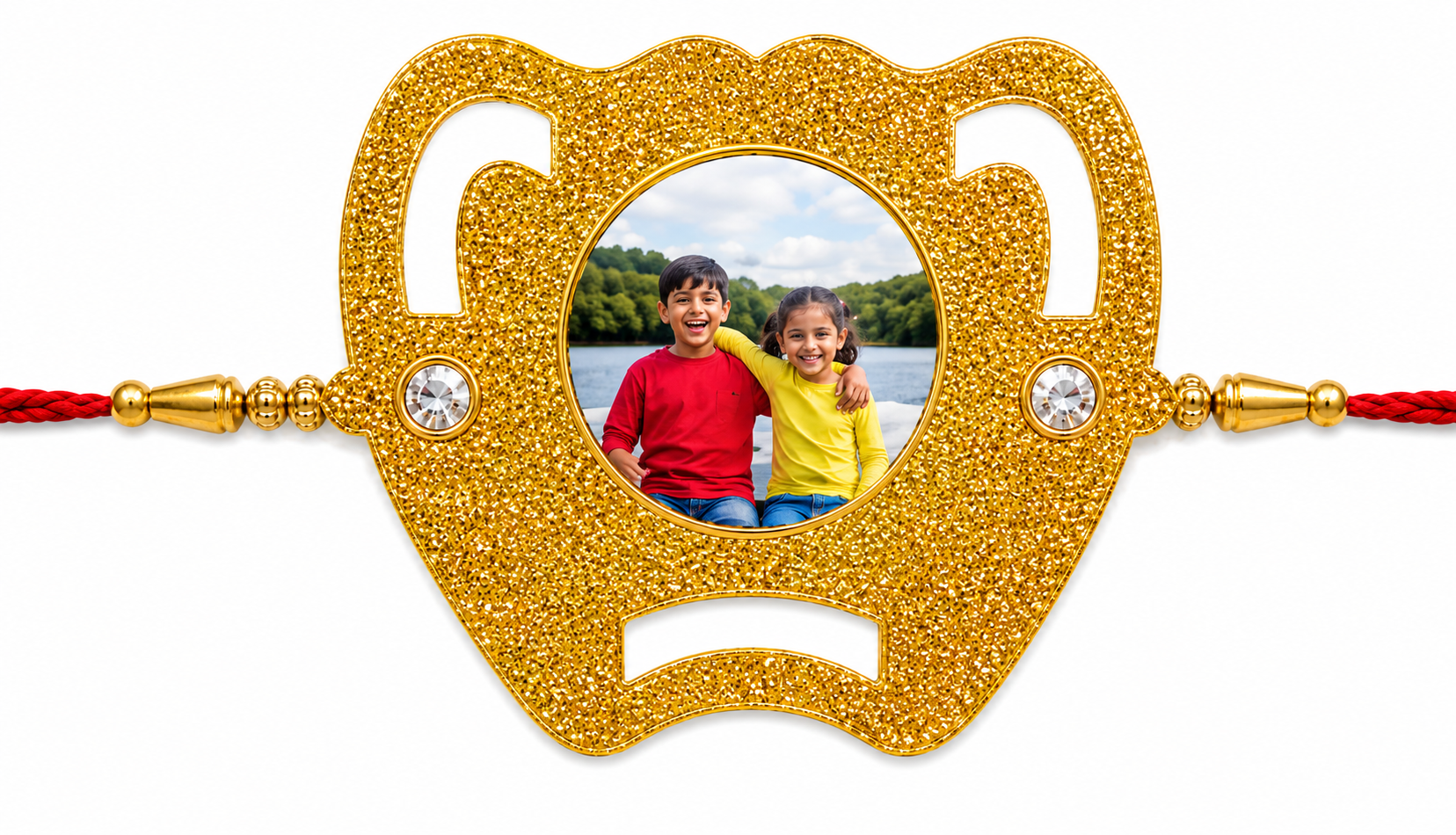 Sublimation Glitter Rakhi 05