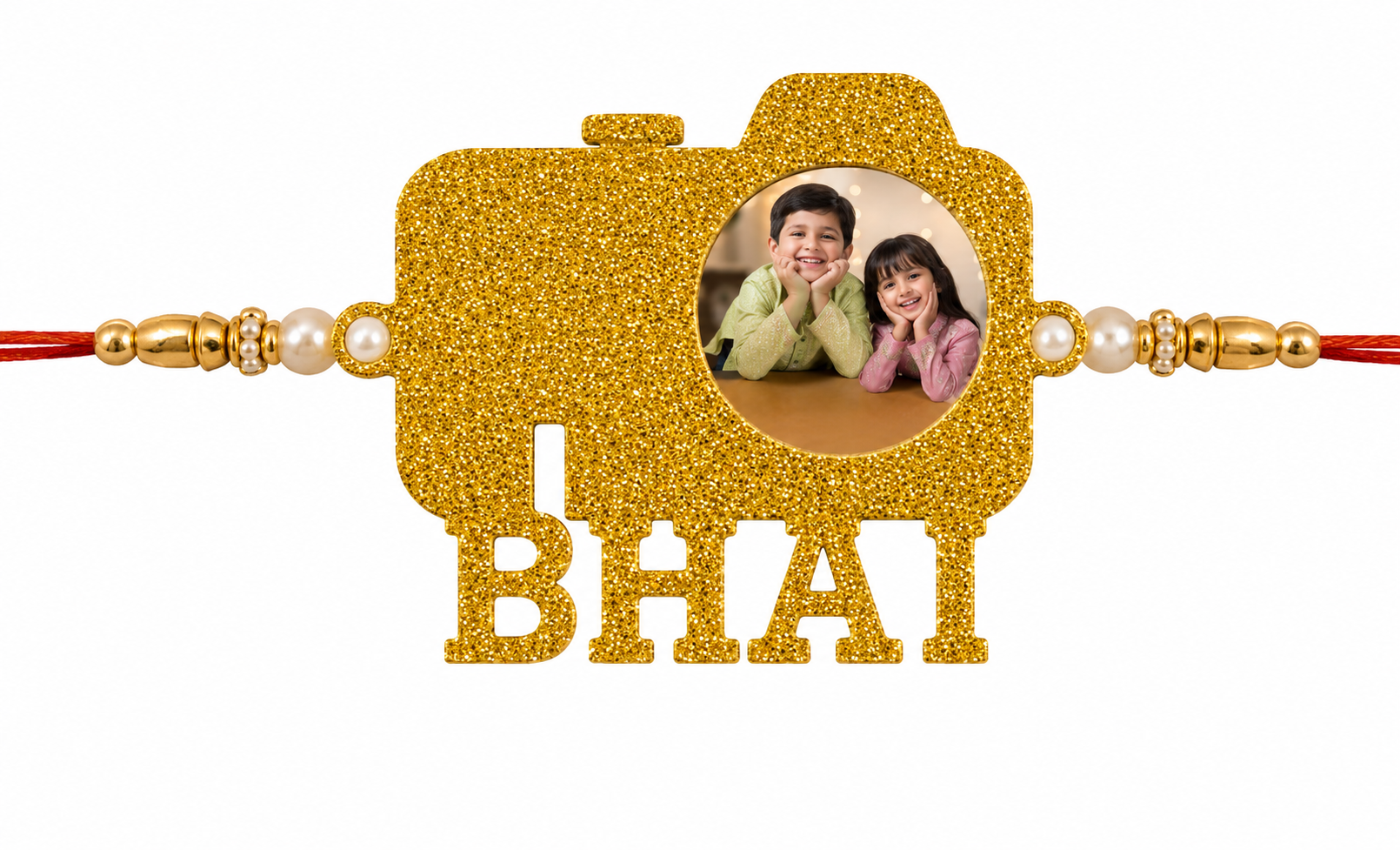 Sublimation Glitter Rakhi 08