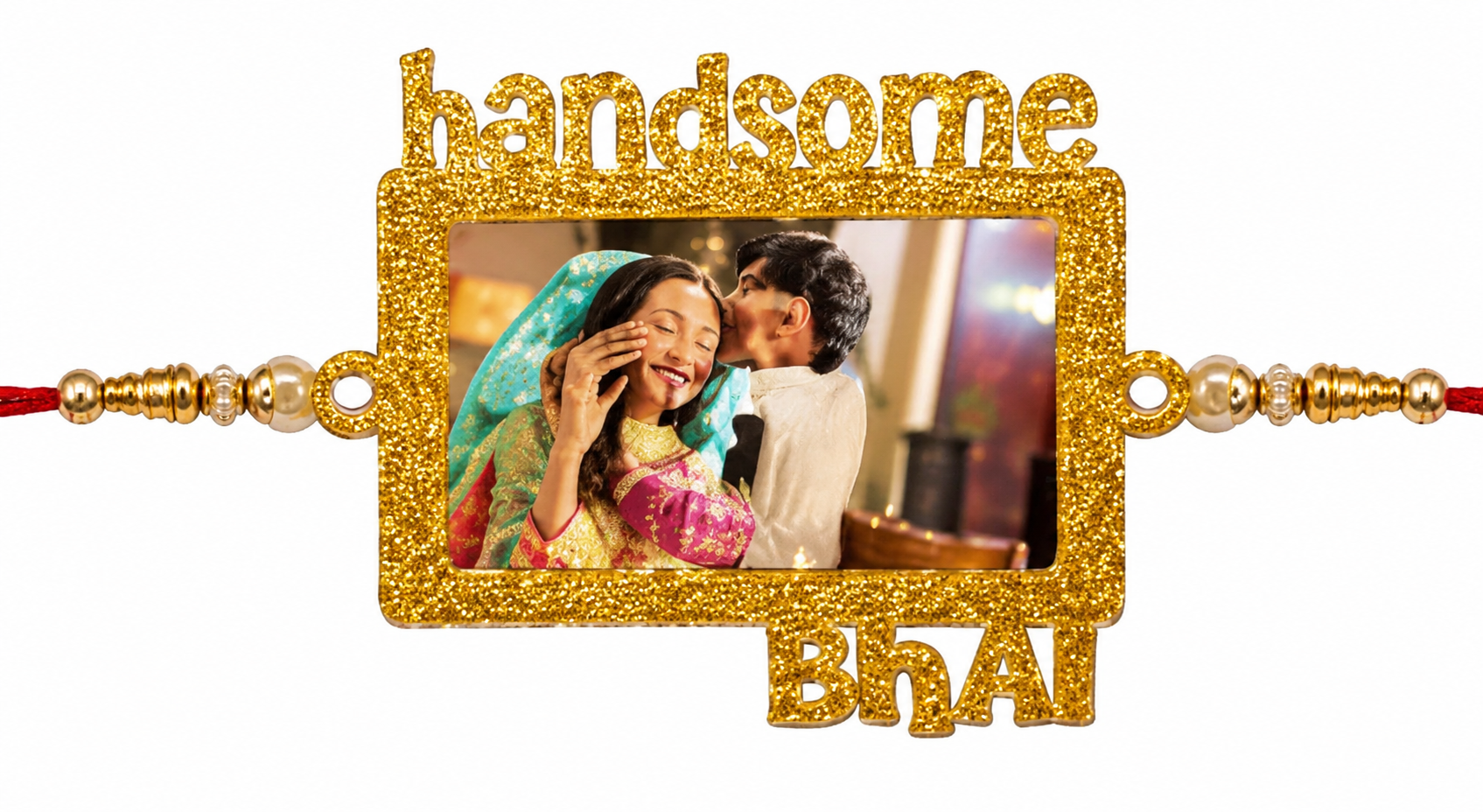 Sublimation Glitter Rakhi 14