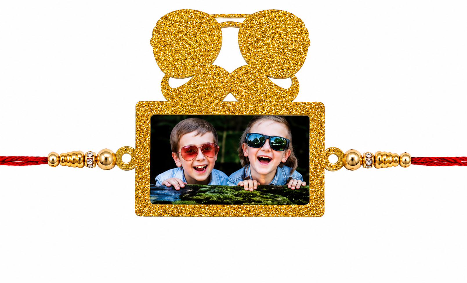 Sublimation Glitter Rakhi 18