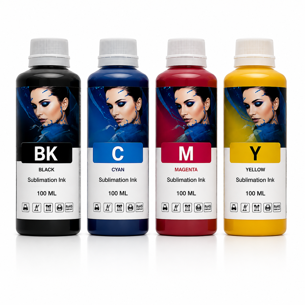 Sublimation Ink Bottles ( 100ml X 4 )