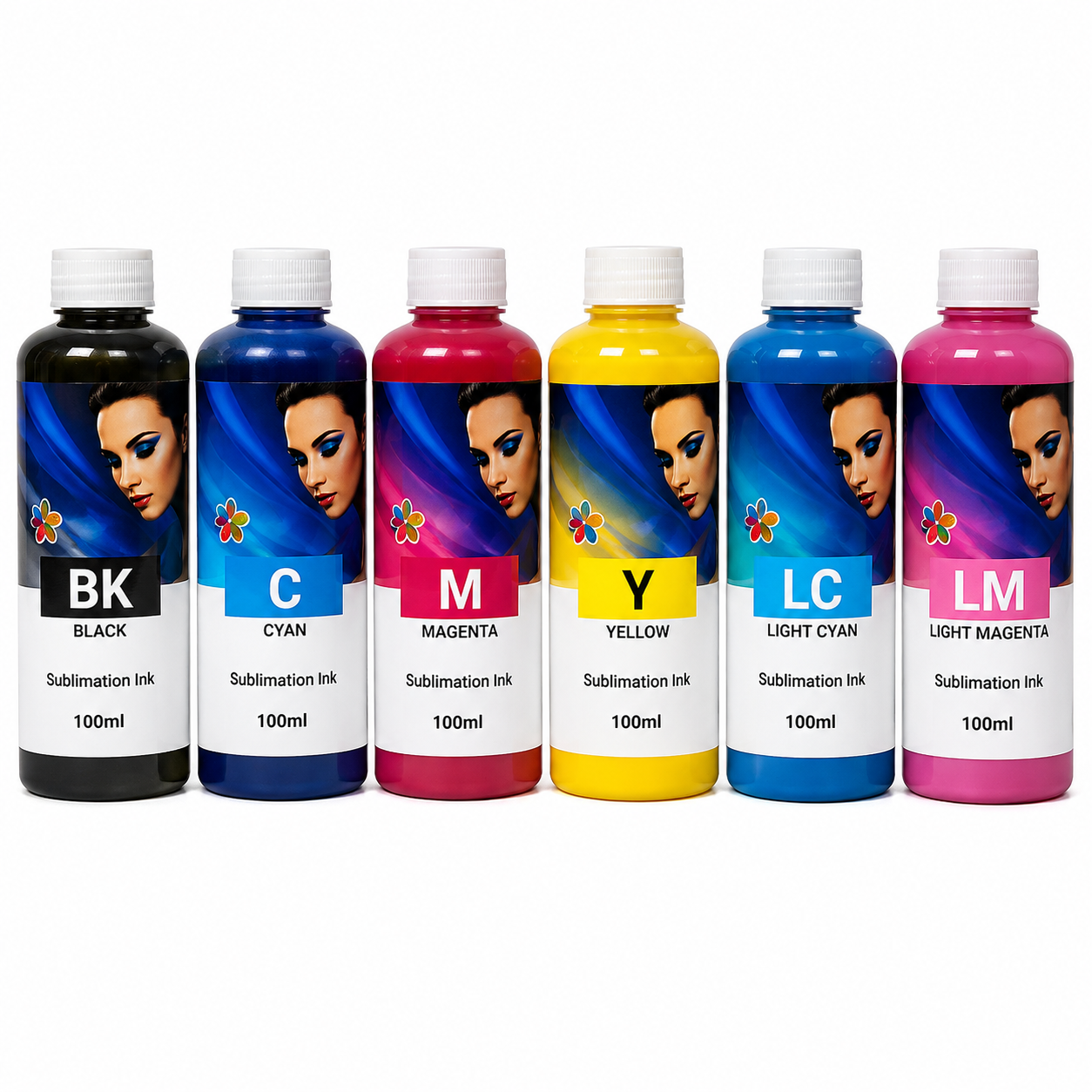 Sublimation Ink Bottles ( 100ml X 6 )