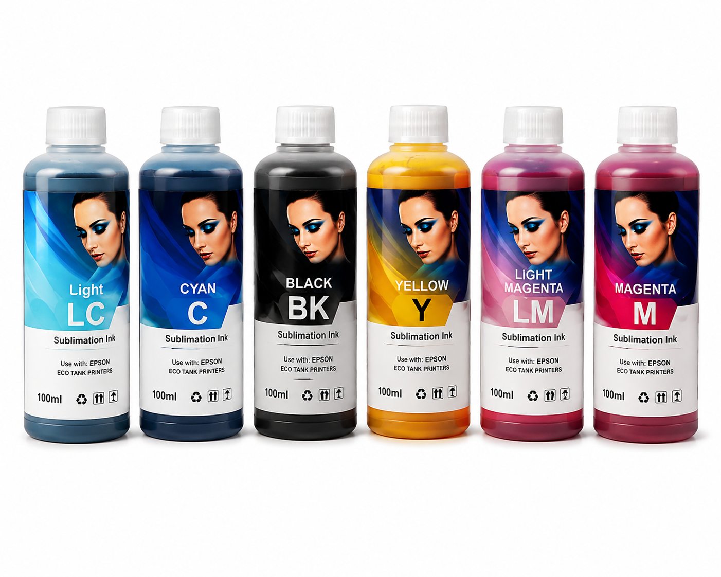 Sublimation Ink Bottles ( 1ltr X 6 )