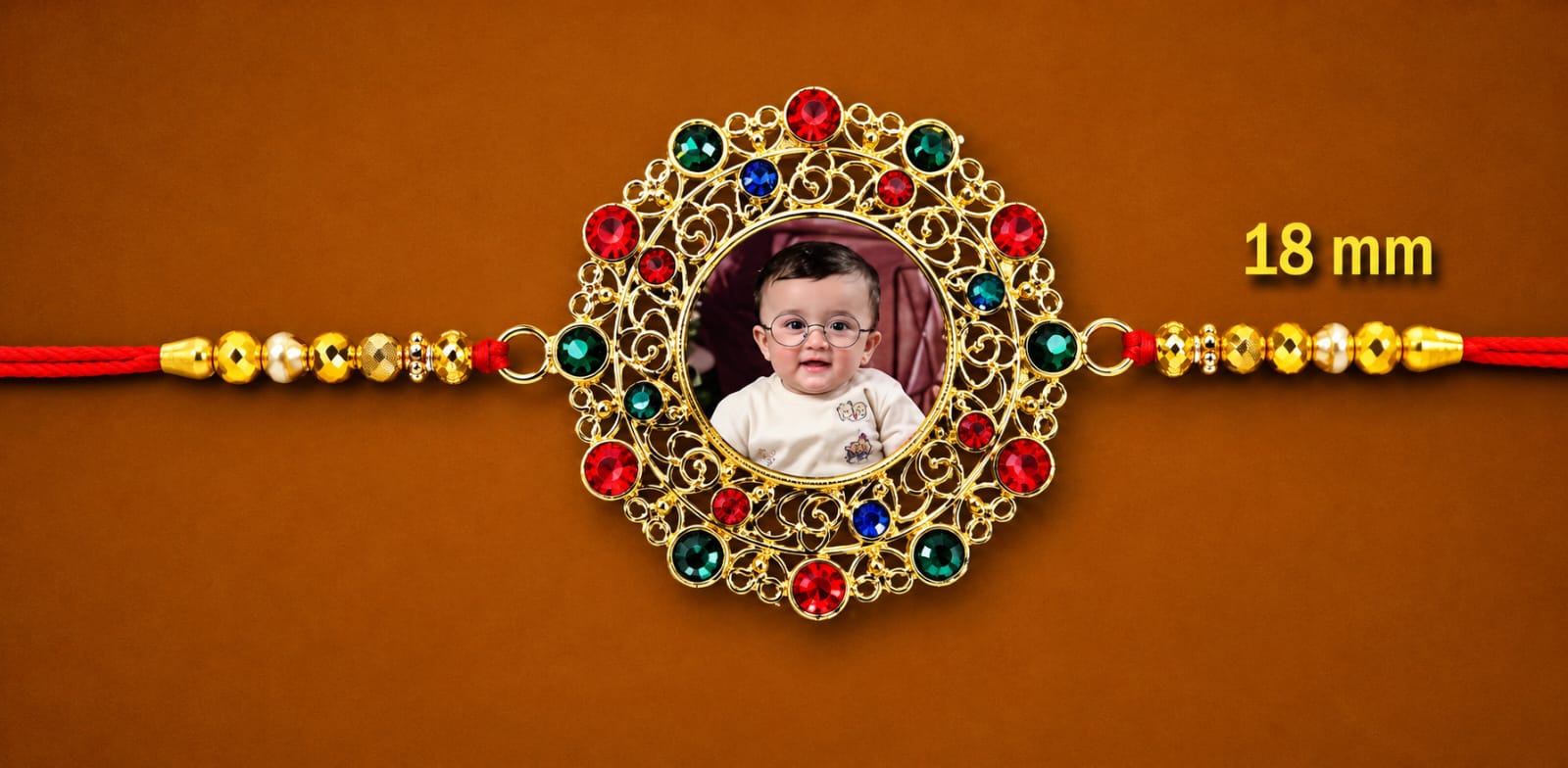 Sublimation Metal Rakhi 01