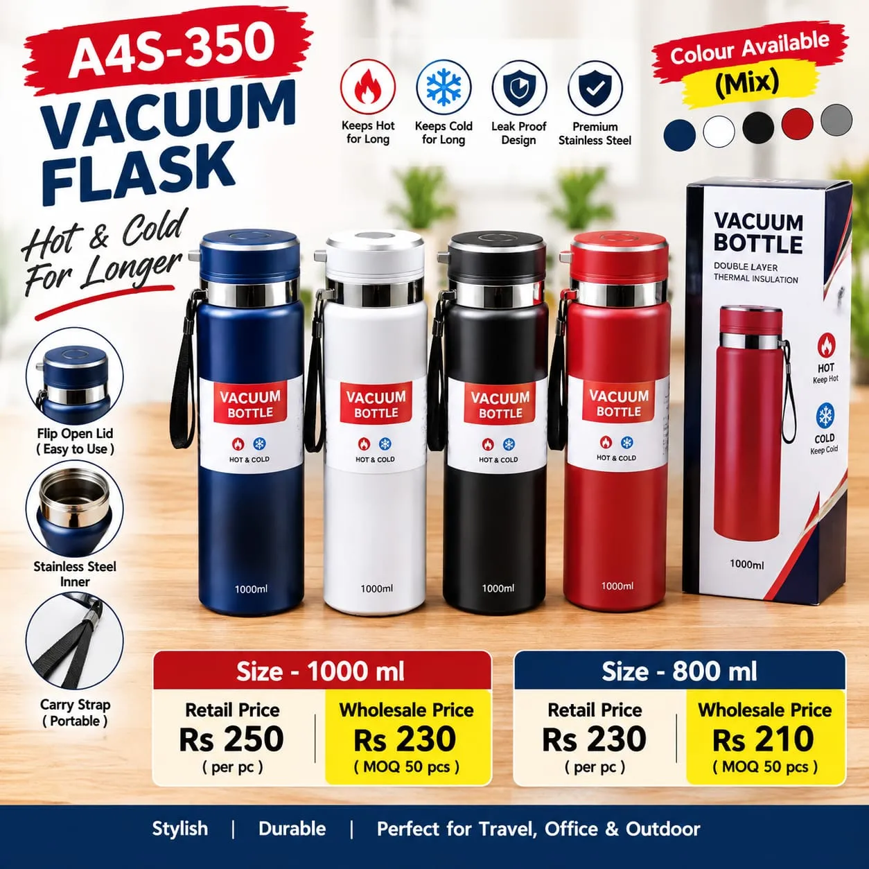 Vaccum Flask (1000ml)