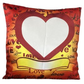 ( Pack of 5 )  Blank Sublimation Heart Fur Cushion | A4skart