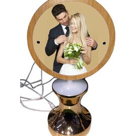 Imported Rotating LED Photo Frame || Round